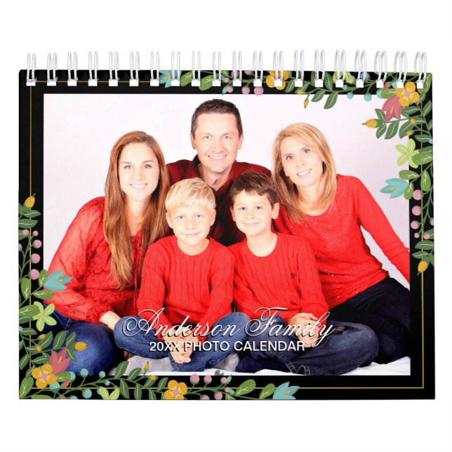 Elegant Add Your Own Photo 2-Page 2025 Calendar (Cover)