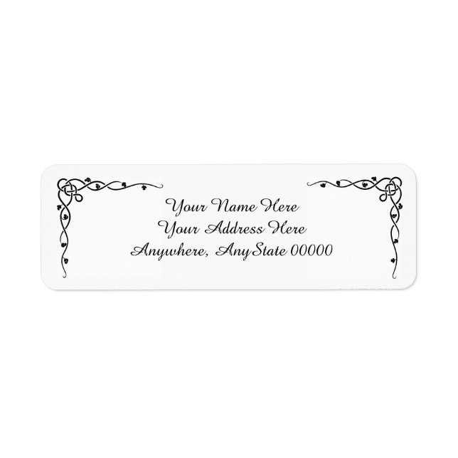 Elegant Address Labels (Front)
