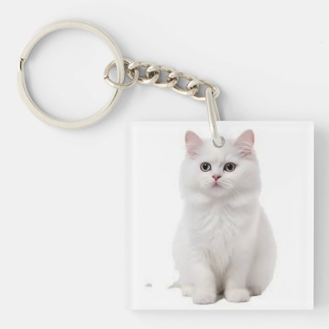  Elegant & Adorable Feline Accessory Keychain (Front)