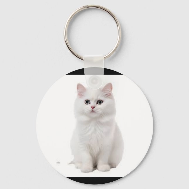  Elegant & Adorable Feline Accessory Keychain (Front)