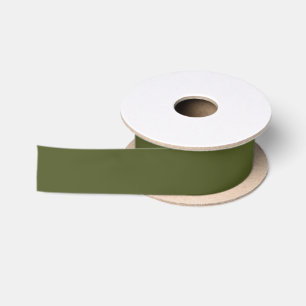 Elegant Aesthetic Army Green Satin Ribbon 1.5" Wid