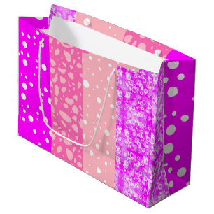 Elegant Aesthetic Floral Pink Girl Gift Bag