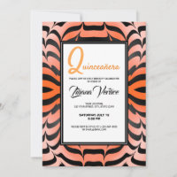 Elegant Aesthetic Orange & Black Tiger Skin Print