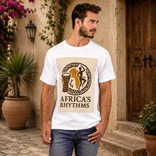Elegant Africa Rhythms Tribal Drum Dance T-Shirt