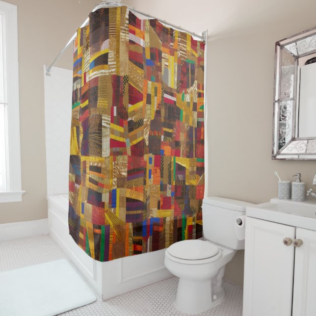 Elegant African Kente Geometric Contemporary Art   (In Situ)