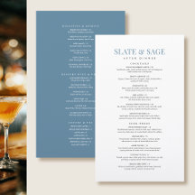 Elegant After Dinner Drinks Restaurant Blue Chic