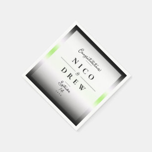 Elegant Agender Pride Wedding  Napkin