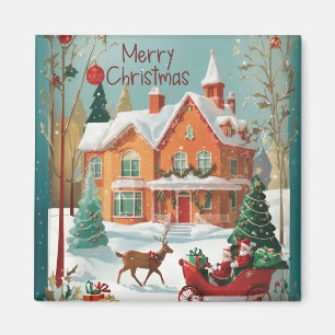 Élégant aimant Joyeux Noël