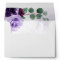 Elegant Airy Boho Floral Purple and Silver Wedding