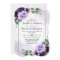 Elegant Airy Boho Floral Purple and Silver Wedding