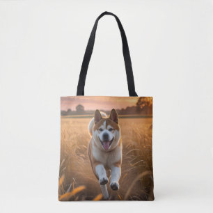 Elegant Akita Shoulder Tote Bag