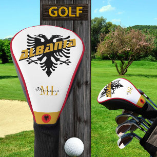 Elegant Albania Patriotic Golf & Albanian Flag Golf Head Cover