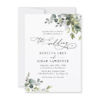 Elegant All In One Watercolor Greenery Wedding