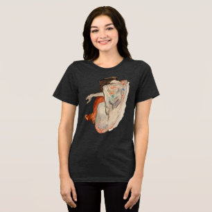 Elegant Allure: Schiele’s Crouching N.u.d.e Tee