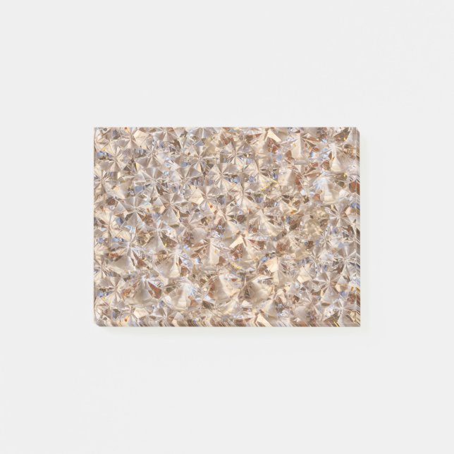 Elegant Amber Crystals Decor Post-it Notes (Front)