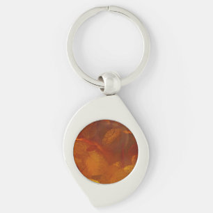 Elegant amber pattern keychain