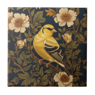 Elegant American Goldfinch  Tile