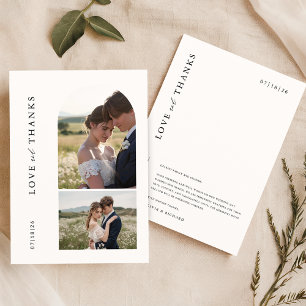 Élégant amour et merci Mariage d'arc moderne
