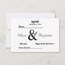 Elegant Ampersand Thank You Card