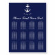 Elegant Anchor Nautical Wedding Seating Chart