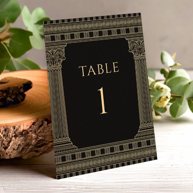 Elégant Ancien Parti de Grèce Numéros de table (Créateur téléchargé)