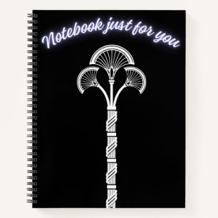 Elegant Ancient Egyptian Lotus Notebook