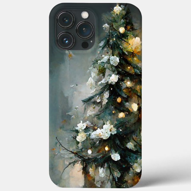Elegant and Artistic Christmas Tree Case-Mate iPhone Case (Back)