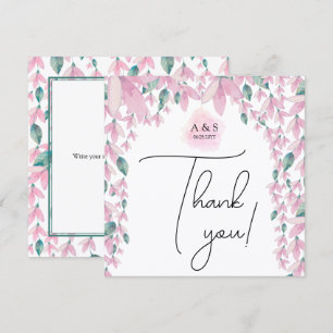Elegant and Charming Wisteria Floral Thank You Card