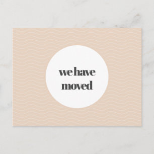 Elegant and chic Moving announcement Postcard