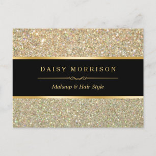 Elegant and Classy Gold Glitter Sparkles Postcard