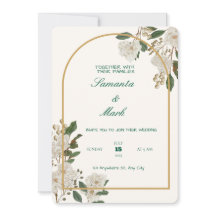 Elegant and Customizable Wedding Invitation Card