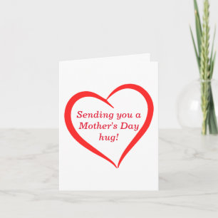 Elegant and Cute Heartfelt Hug Happy Mother's Day Card