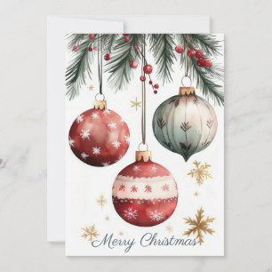 Elegant and festive Holiday Greeting Card