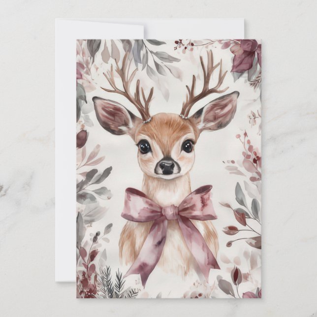 Elegant and festive Holiday Greeting Card (Front)