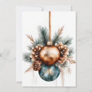 Elegant and festive Holiday Greeting Card