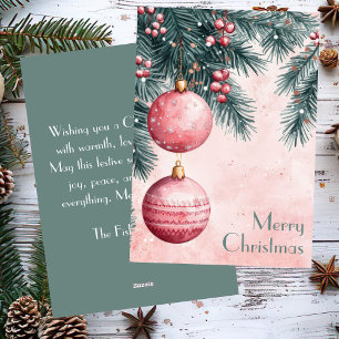 Elegant and festive Holiday Greeting Card