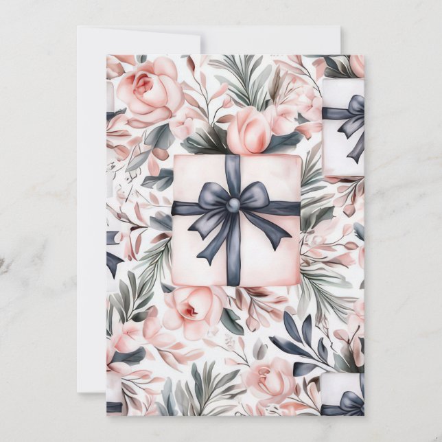 Elegant and festive Holiday Greeting Card (Front)