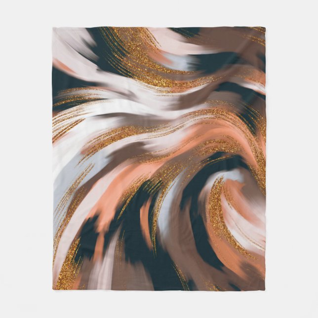 Elegant and glamorous style. Natural colour palett Fleece Blanket (Front)