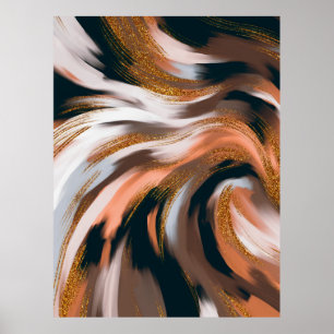 Elegant and glamourous style. Natural colour palet Poster