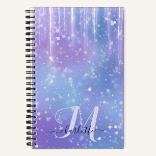 Elegant and Glitzy Purple Notebook