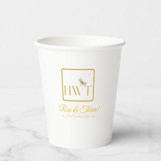Elegant and Inspirational HWT Gold Collection Paper Cups