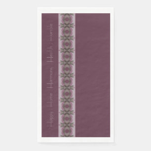 Elegant and Inspiring Purple Napkin