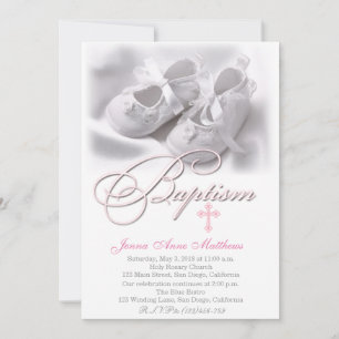Elegant and Modern Baptism Invitation