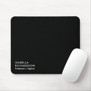 Elegant And Modern Black Mouse Pad