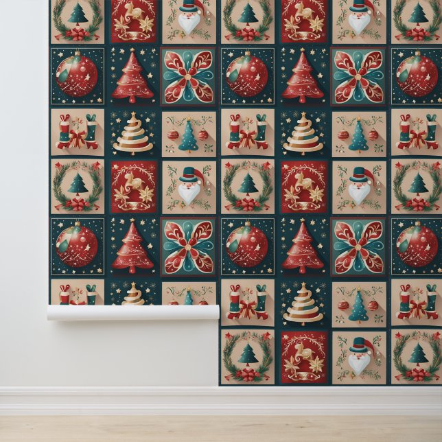 Elegant and modern Christmas decorations Wallpaper (Application)