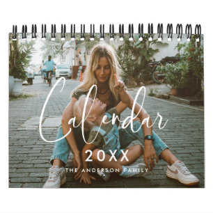 Elegant and modern family 2027 photo calendar