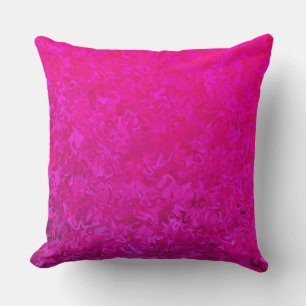 Elegant and modern fuschia pink abstract pattern throw pillow
