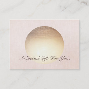 Elegant and Modern Gold Moon Gift Certificate