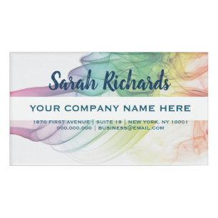 Elegant and modern Large Rectangle Name Tag