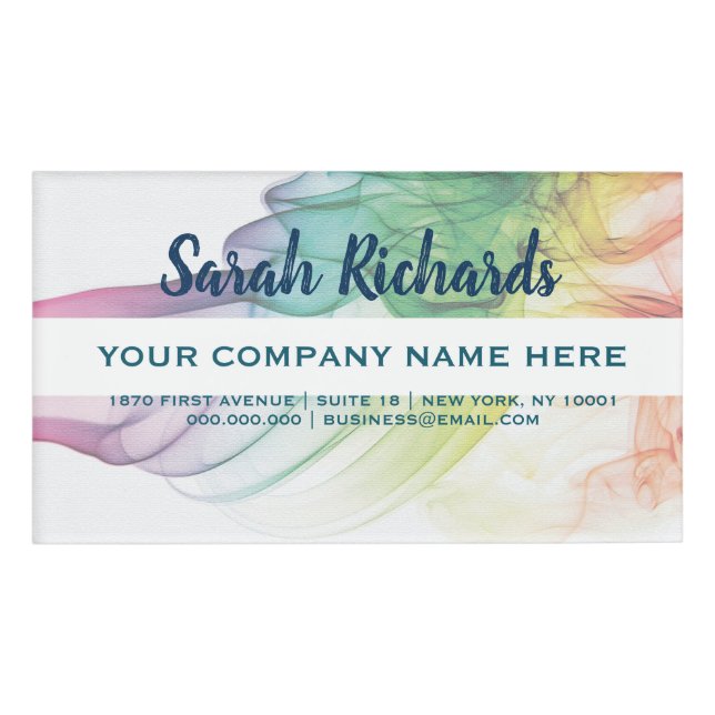 Elegant and modern Large Rectangle Name Tag (Front)